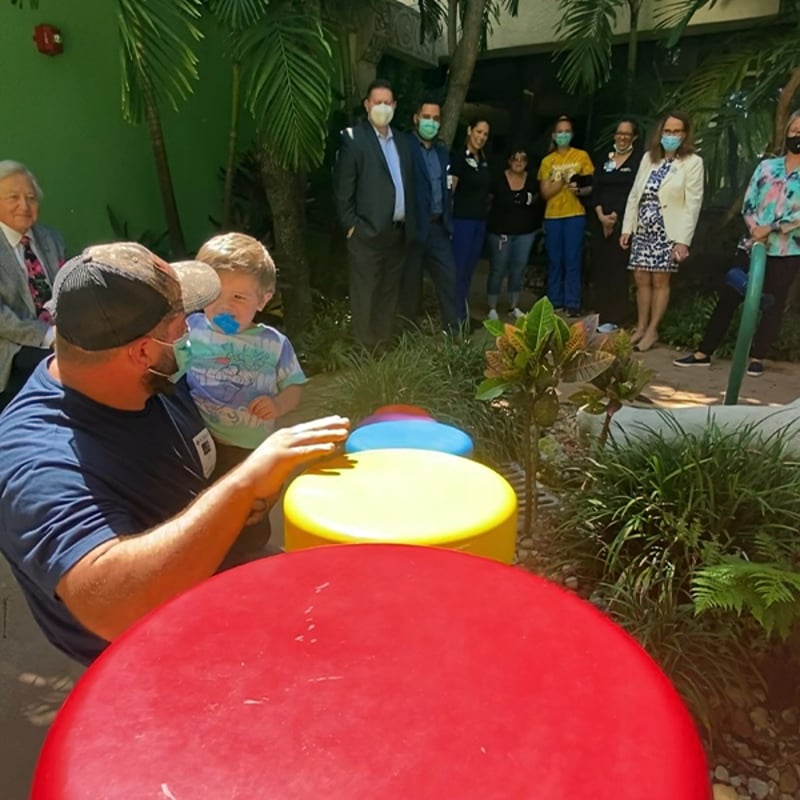 Palm Beach Children’s Hospital, DinoSOAR garden preview 10